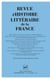 REVUE D'HISTOIRE LITTERAIRE DE LA FRANCE n.2009/3