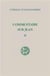 Commentaire sur Jean Tome II