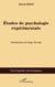 Études de psychologie expérimentale