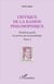 Critique de la raison philosophique Tome 4 - troisième partie, la preuve par la psychologie