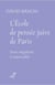 L'école de pensée juive de Paris