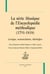 La série Musique de l'Encyclopédie méthodique (1791-1818) - lexique, nomenclature, idéologies