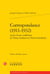 Correspondance (1911-1932) - conférence de valery larbaud au vieux-colombier