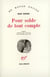 Pour solde de tout compte