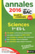 Annales ABC du bac - sujets & corrigés : 2016 - Sciences 1re ES-L