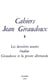 CAHIERS JEAN GIRAUDOUX Tome 8