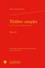 Théâtre complet Tome 2