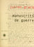 Manuscrits de guerre