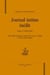 Journal intime inédit
