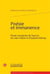 Poésie et immanence - étude comparée de l'oeuvre de Jean Follain et Elizabeth Bishop