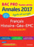 Annales bac - sujets et corrigés - français, histoire-géo-emc - bac professionnel