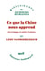 Ce que la Chine nous apprend - sur le langage, la société, l'existence