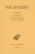 Oeuvres Tome 2 - les thériaques, fragments iologiques antérieurs à Nicandre