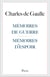 Mémoires de guerre, mémoires d'espoir