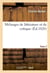Mélanges de littérature et de critique. Tome 2