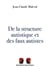 De la structure autistique et des faux autistes