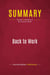 Summary: Back to Work : Review and Analysis of Bill Clinton's Book