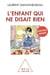 L'enfant qui ne disait rien (édition 2010)