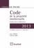 Code de la propriété intellectuelle  2013 -  traités, lois et règlements