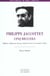 Lectures d'une oeuvre - philippe jaccottet