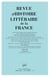 REVUE D'HISTOIRE LITTERAIRE DE LA FRANCE n.2013/1