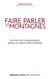 Faire parler les montagnes