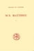 Sur Matthieu - tome 1