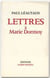 Lettres à Marie Dormoy
