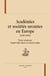 Académies et sociétés savantes en europe (1650-1800)