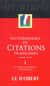 DICT CITATIONS FRANCAISES T1