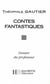 Contes fantastiques - dossier du professeur