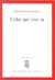 Celui qui s'en va