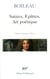 Satires, épîtres, art poétique