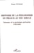 Histoire de la philosophie en France au XIX siècle - naissance de la psychologie spiritualiste (1789-1830)