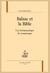 Balzac et la Bible - une herméneutique du romanesque