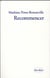 Recommencer - notes pour une reprise