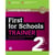 FIRST FOR SCHOOLS TRAINER 2 : 6 PRACTICE TESTS WITH ANSWERS AND - TEACHER NOTES WITH AUDIO FILE