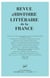 Revue d'histoire litteraire de la france n.4