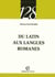 Du latin aux langues romanes