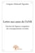 Lettre aux amis de l'anr