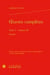 Oeuvres complètes Tome 1 - volume 3 : lettres