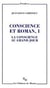 Conscience et roman Tome 1 - la conscience au grand jour