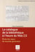 Le catalogue de la bibliotheque a l'heure du web 2.0. etude des opacs de nouvelle generation (collec