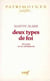 Deux types de foi
