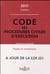 CODE DES PROCEDURES CIVILES D'EXECUTION 2017