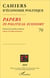 Cahiers d'économie politique n.70
