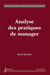 Analyse des pratiques de manager