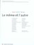 Le meme et l'autre - poesie peinture musique