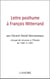 Lettre posthume a francois mitterand