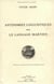 Antinomies linguistiques - Le langage Martien